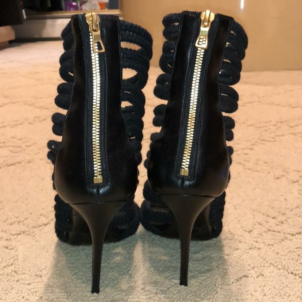 BALMAIN X H&M ROPE GLADIATOR HEELS (SIZE 41) - Picture 3 of 6